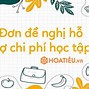 Mẫu Đơn Hỗ Trợ Chi Phí Học Tập Theo Nghị Định 86/2015